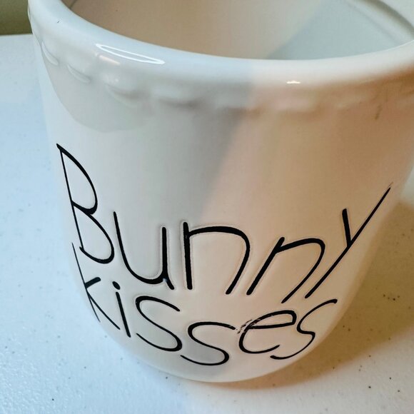 Small Bunny Kisses Springtime Easter Canister Easter Candy Dish Easter Container - Picture 10 of 13